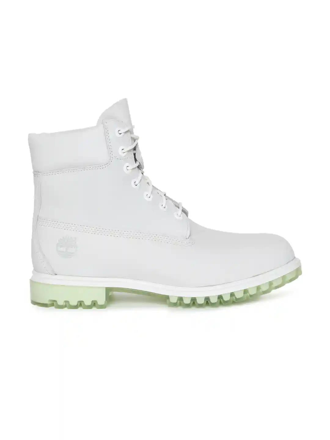 Timberland White boots ×2 Buy Timberland Men White Solid Leather High-Top Flat Boots