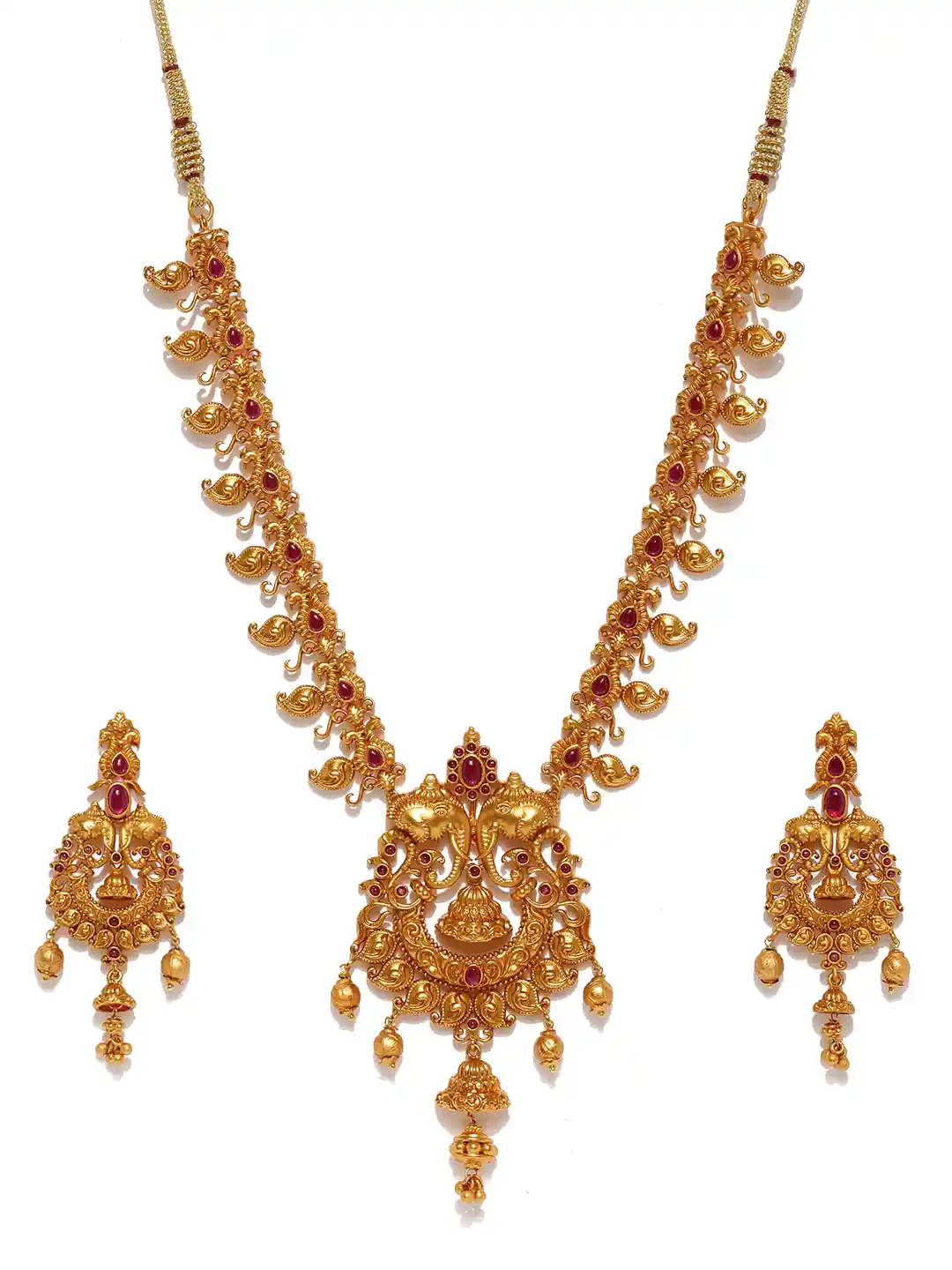 Antique Gold Long Necklace Latest Design 2018 Antique Gold Long