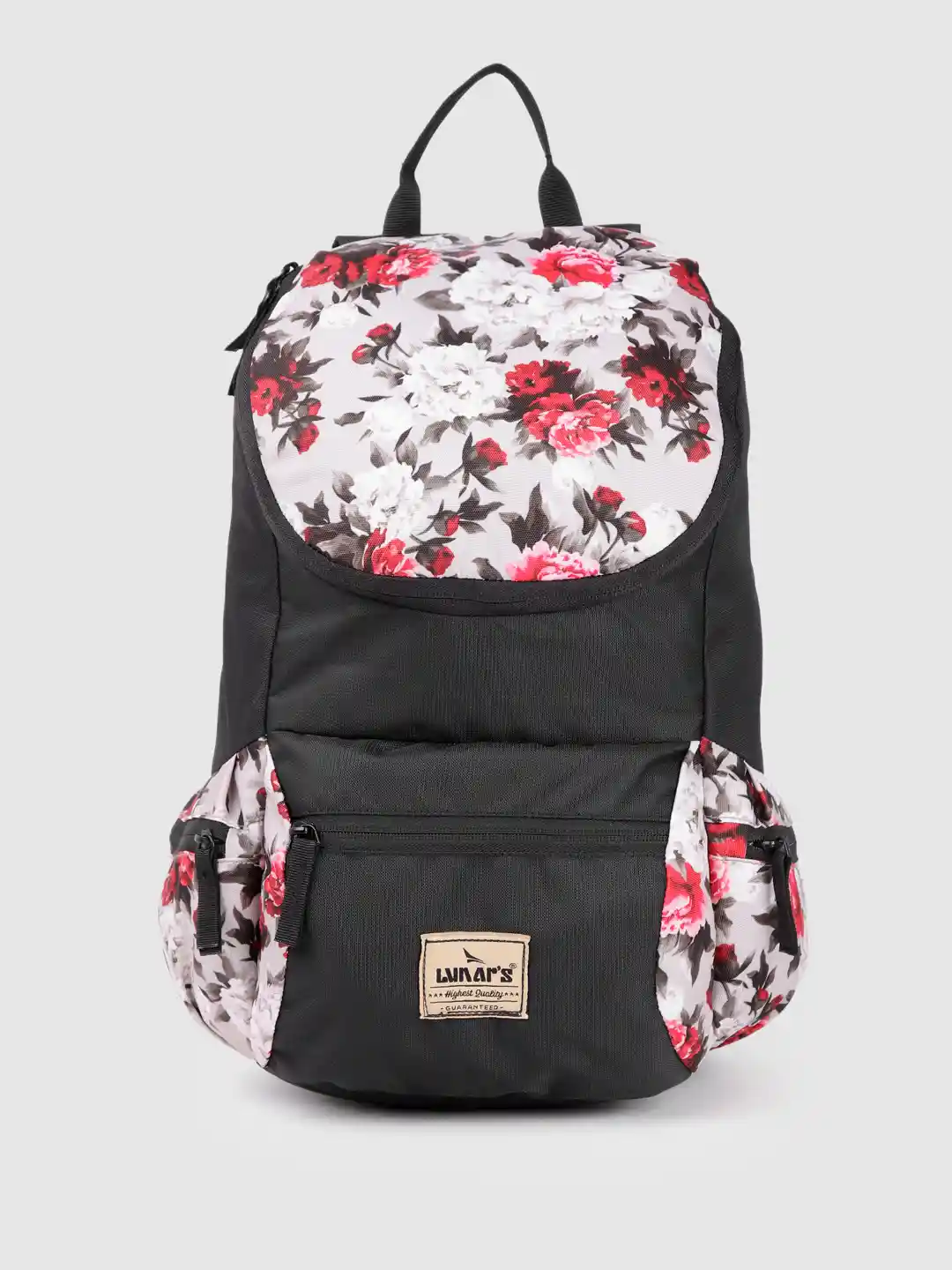 LUNAR'S Unisex Monica Floral Print Backpack