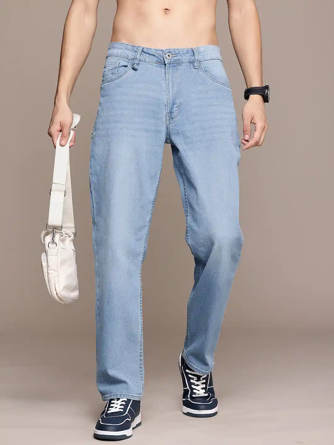 Buy The Roadster Life Men Straight Fit Light Fade Stretchable