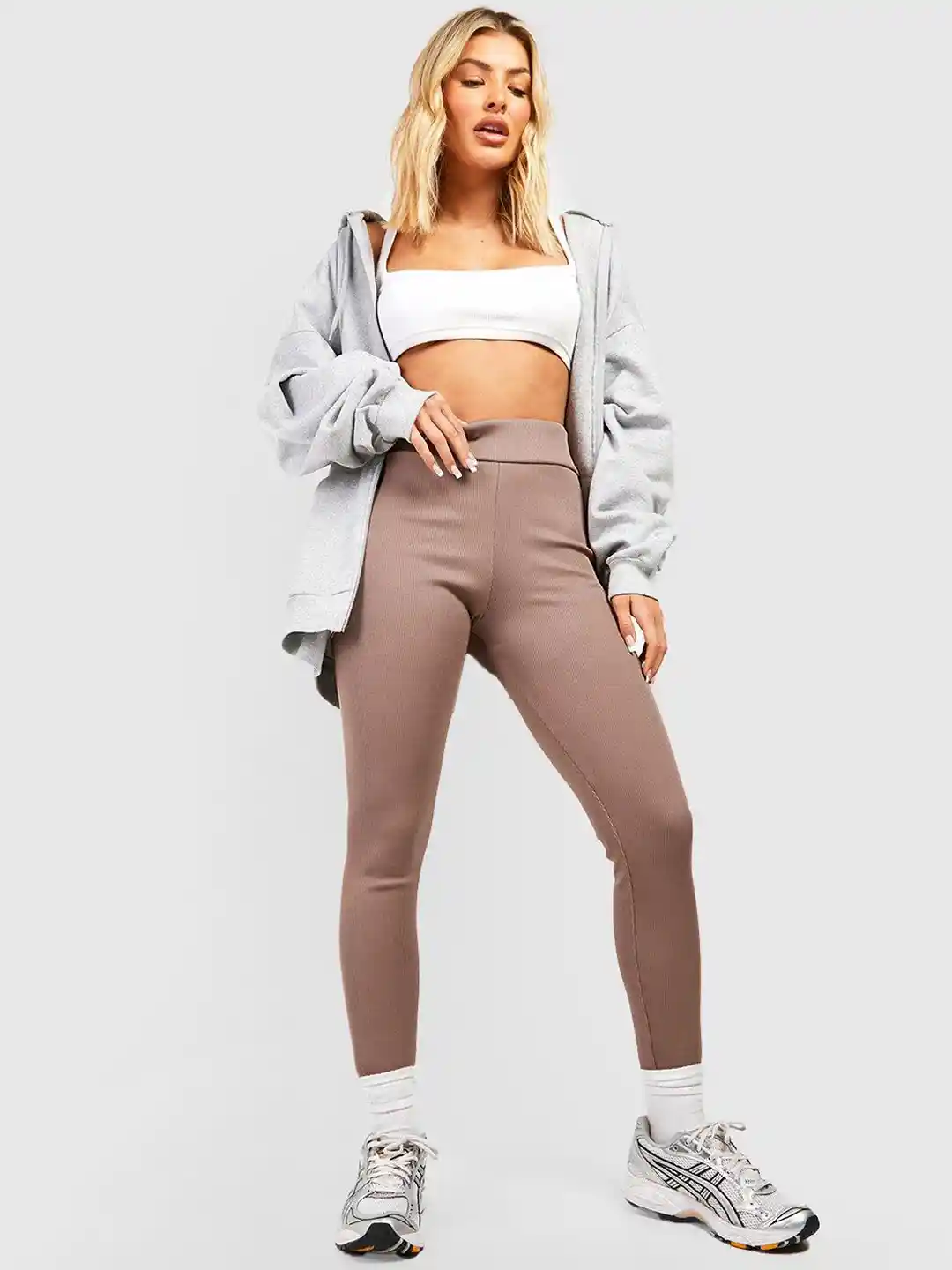 Buy Boohoo Women Seamless High Waisted Contour Ribbed