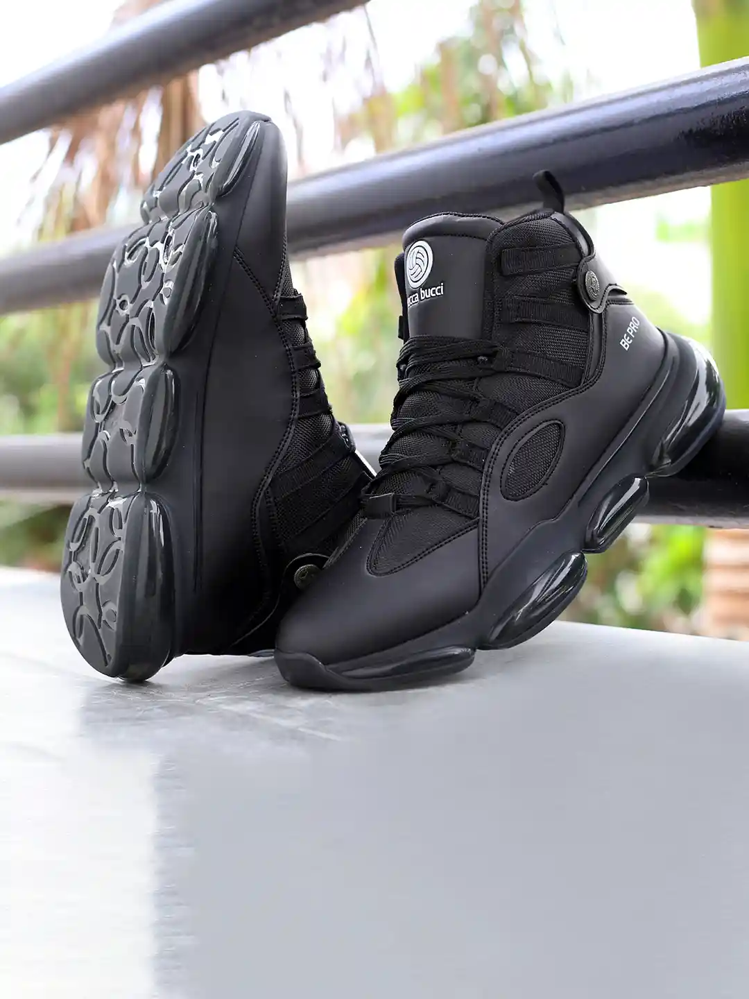 Buy bacca bucci Men DOMINATOR Mid -Top Anti-Slip Sole Sneakers