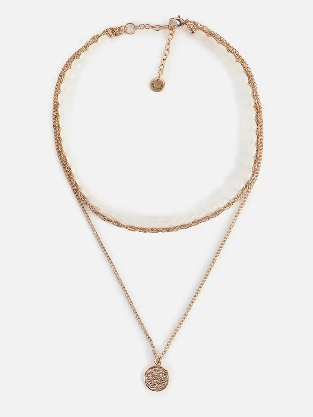 Buy FOREVER 21 Gold-Plated Layered Chain Necklace and Chains for