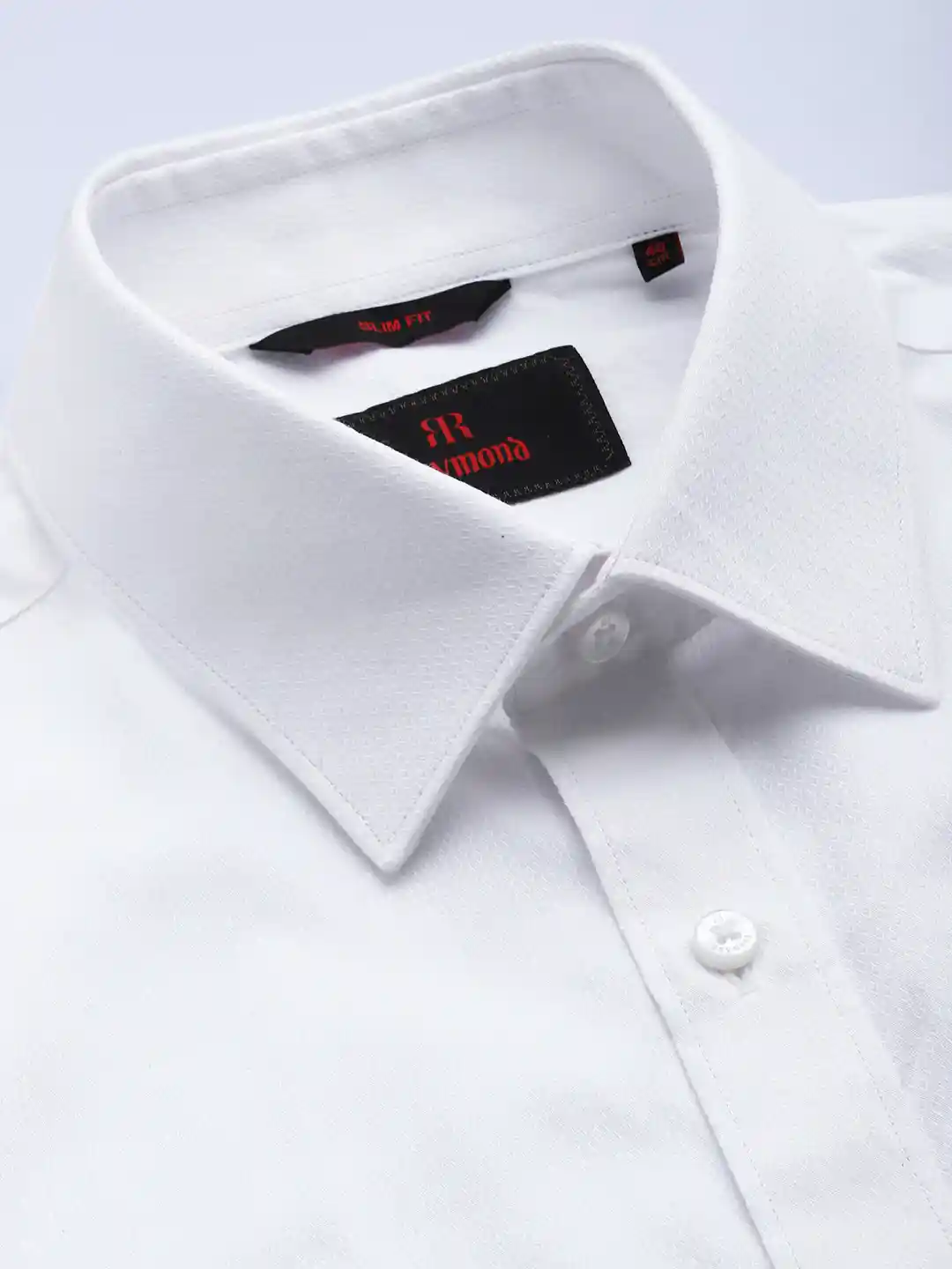 Raymond Pure Cotton Textured Slim Fit Formal Shirt