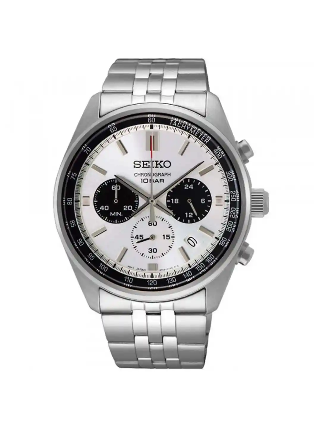 SEIKO Men Stainless Steel Bracelet Style Straps Analogue Chronograph Watch  SSB425P1