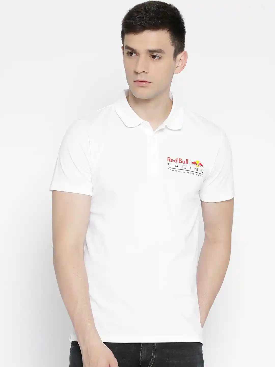 Buy PUMA Motorsport Men White Red Bull Racing Logo Solid Polo
