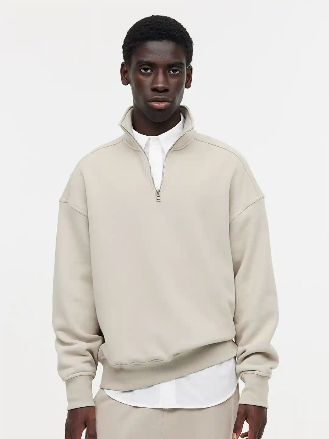 Crop Top Hnm Sweatshirt Buy H&M Oversized Fit Half-Zip Sweatshirt