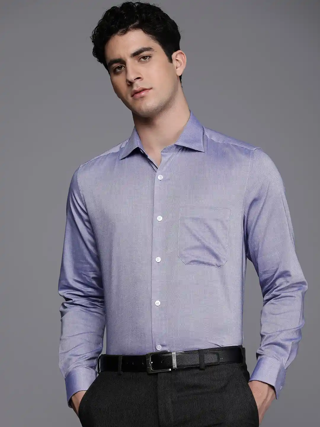 Buy Louis Philippe Men Pure Cotton Slim Fit Formal Shirt Shirts