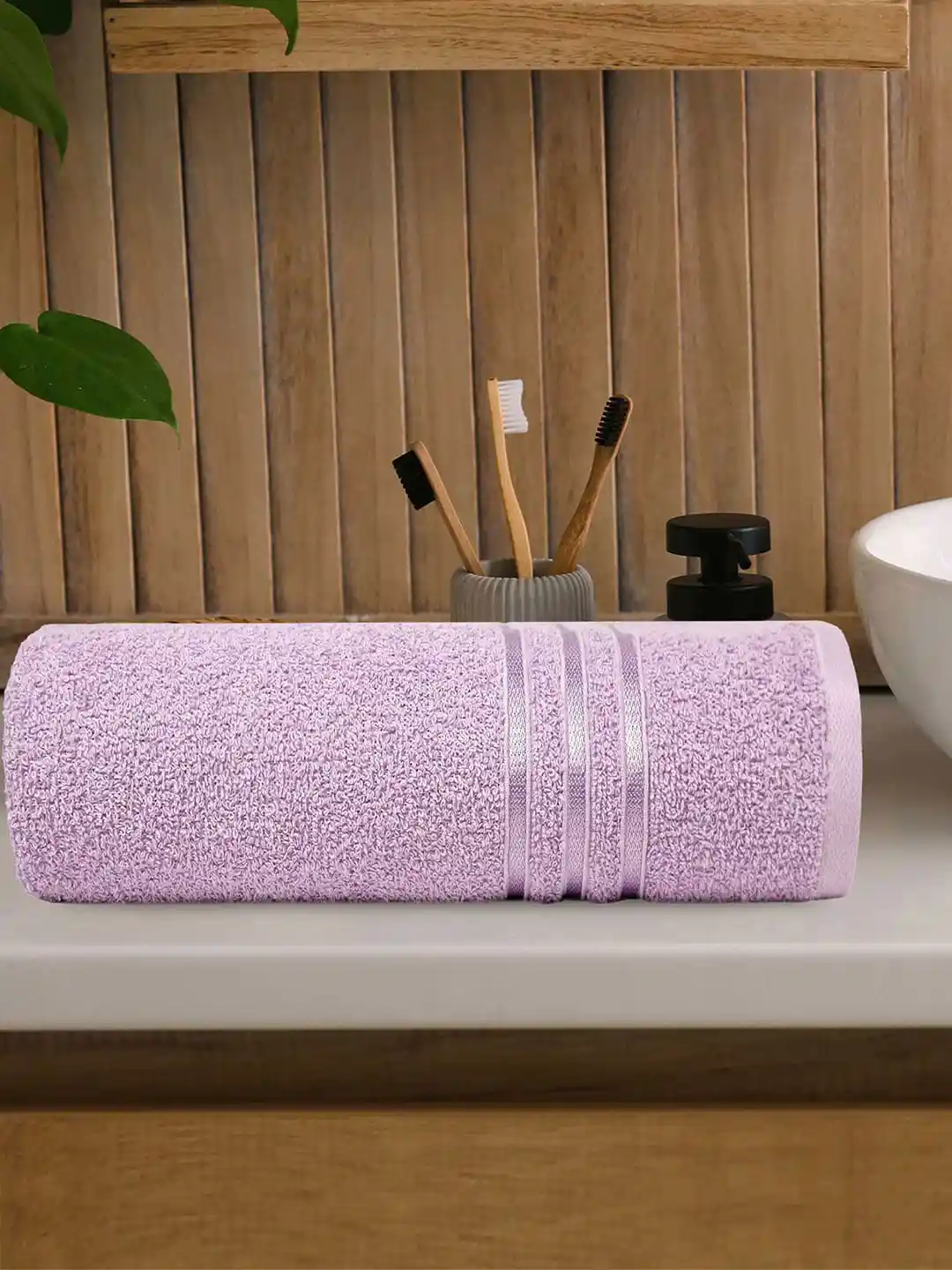 Absorbent Towel Dark Purple Towel Set Buy MYTRIDENT Purple 400 GSM