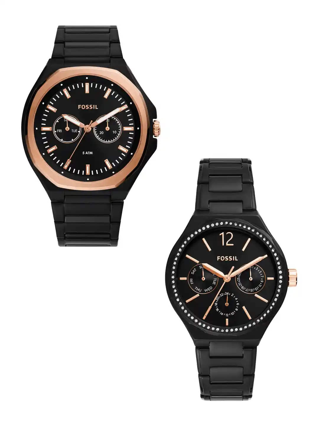 Buy Fossil Unisex Dial Stainless Steel Bracelet Style Straps