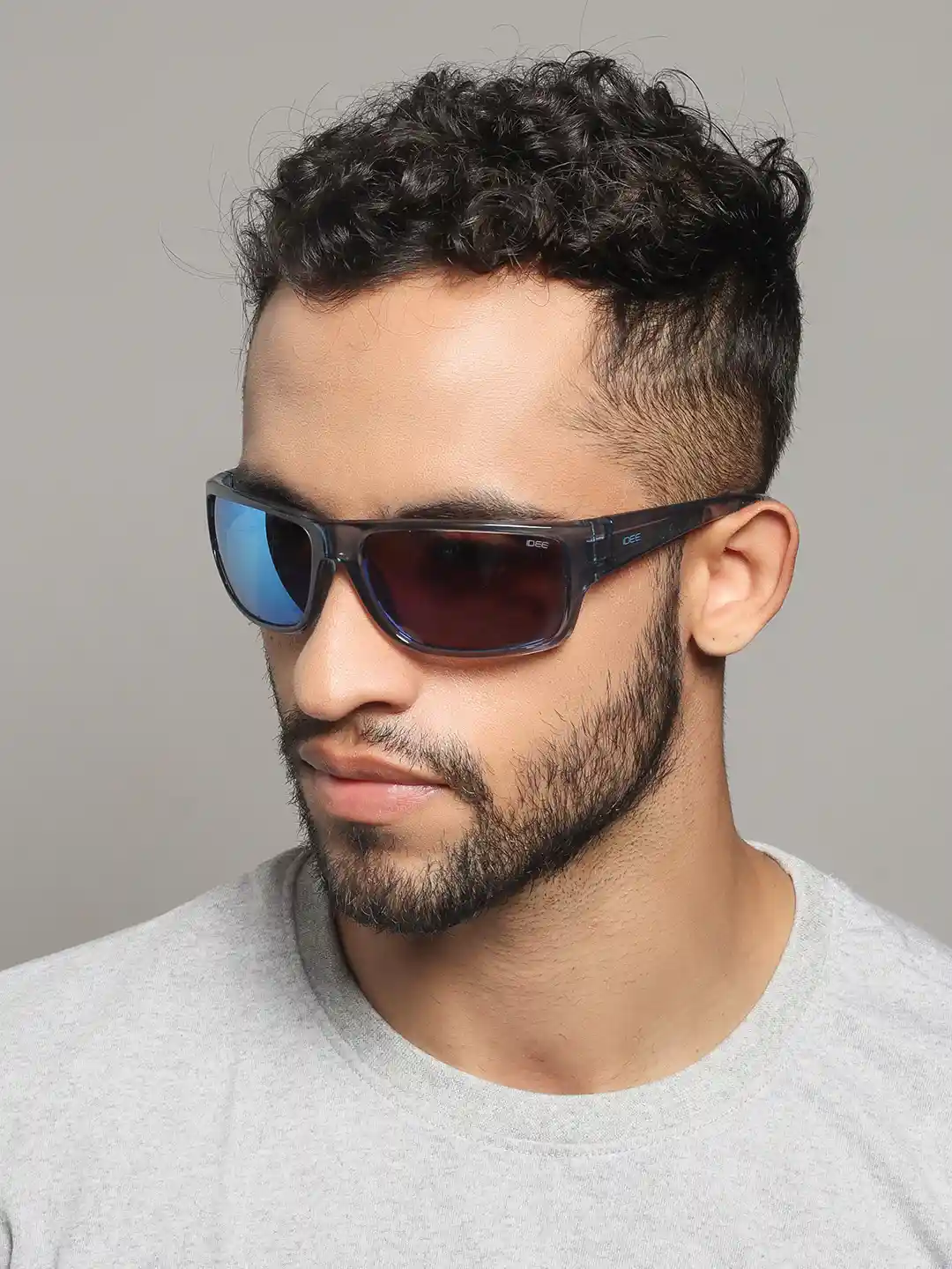 Buy IDEE Men Sports Sunglasses with UV Protected Lens IDS2960C2SG