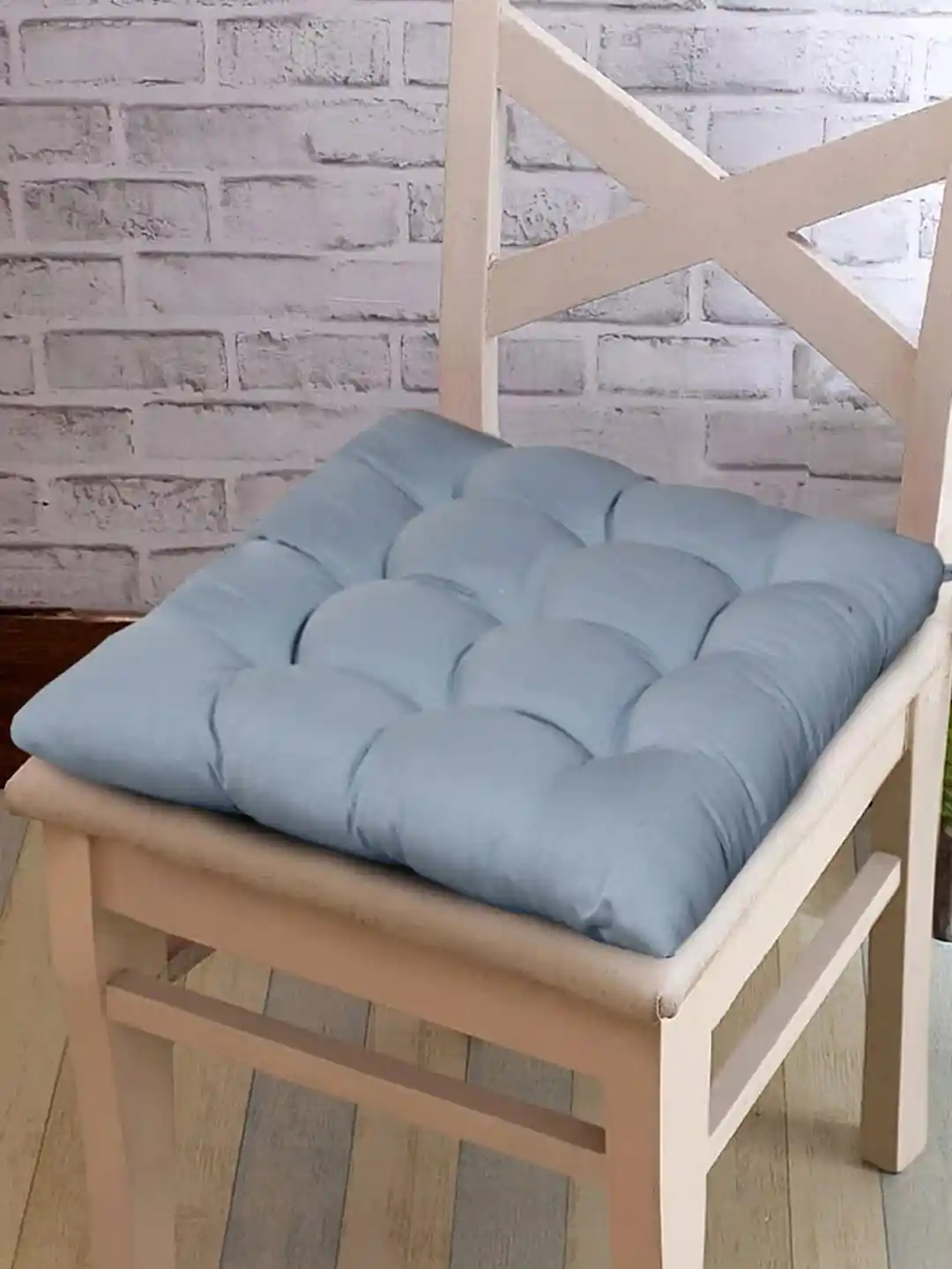 Buy Kuber Industries Grey Pieces Cotton Sitting Cushion Chair