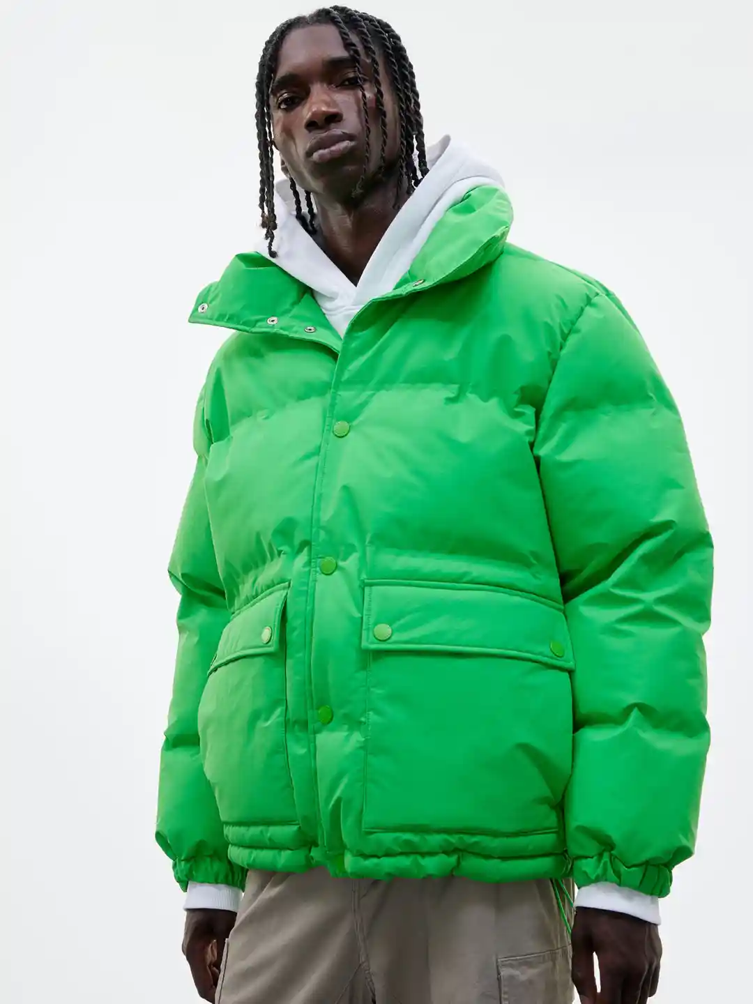 Buy H&M Oversized Fit Puffer Jacket Jackets for Men 24975540