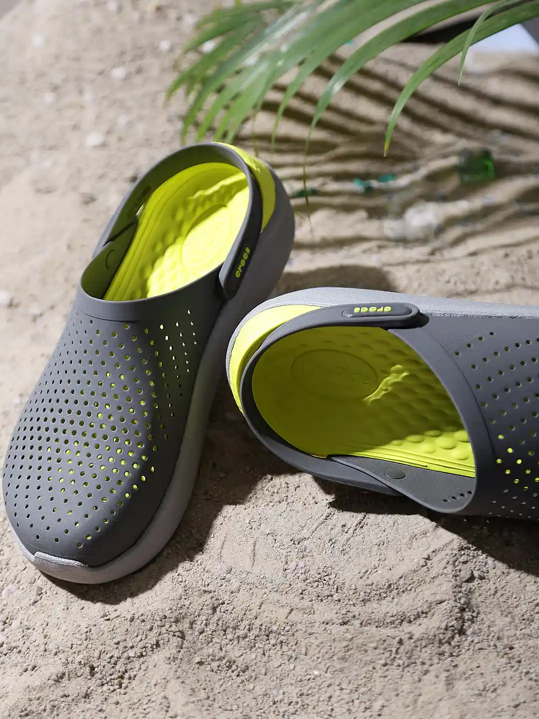 Buy Crocs Literide Men Grey Solid Clogs Flip Flops for Men