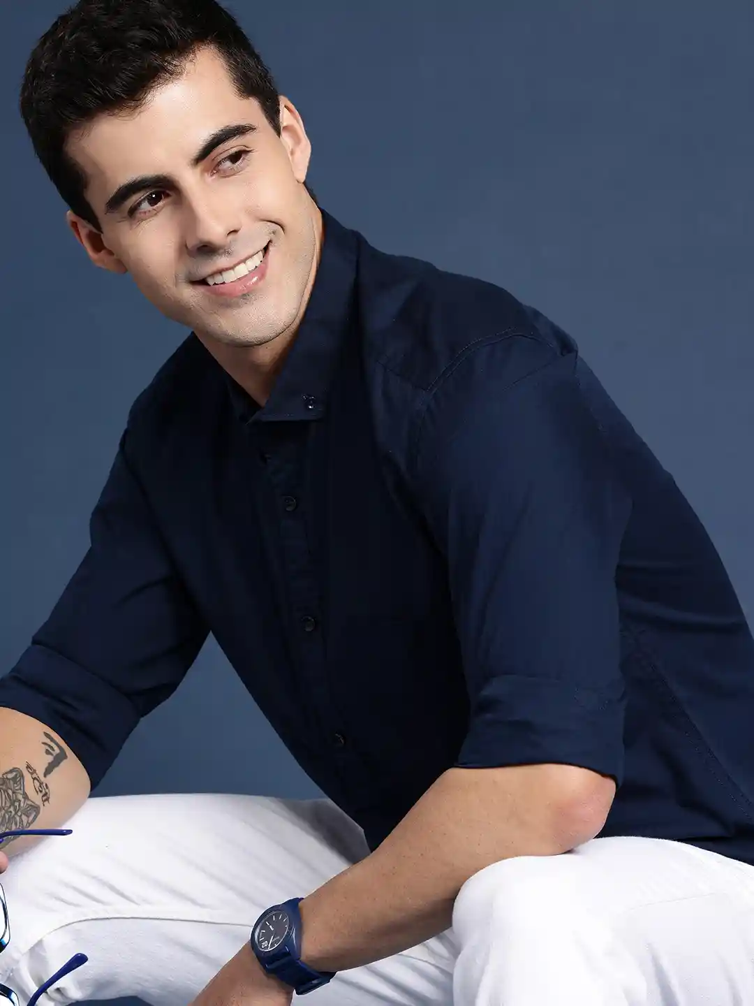 Buy Mast Harbour Men Solid Opaque Casual Shirt Shirts for Men