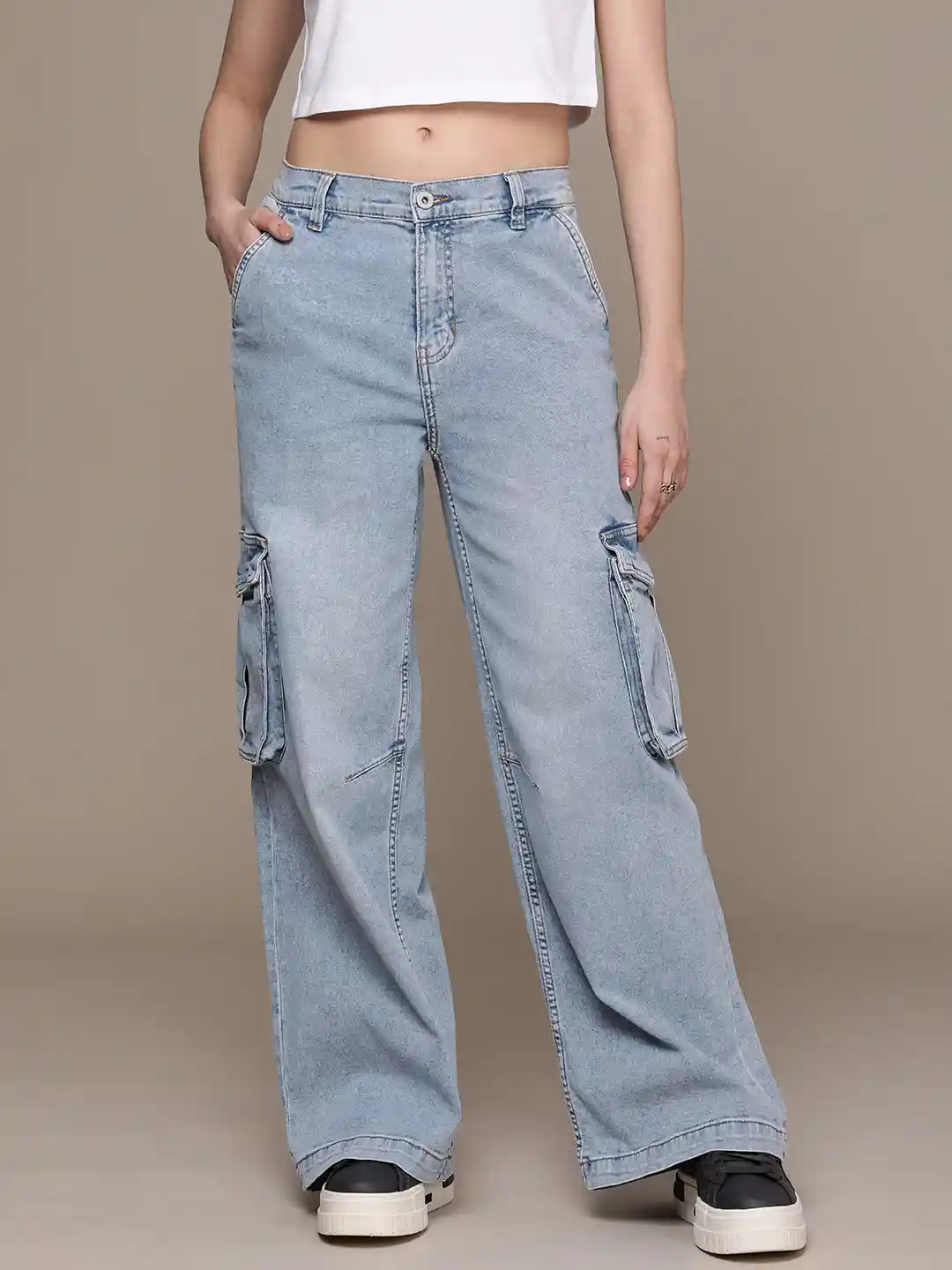 Baggy Jeans Jeans For Girls Myntra The Roadster Lifestyle Women