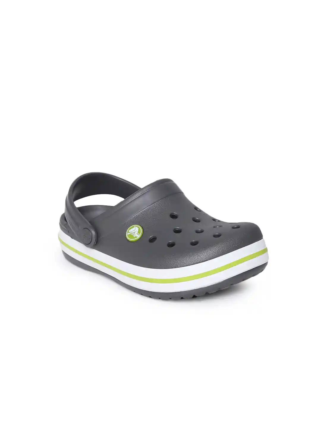 Buy Crocs Unisex Charcoal Grey Solid Crocband Clogs Flip Flops
