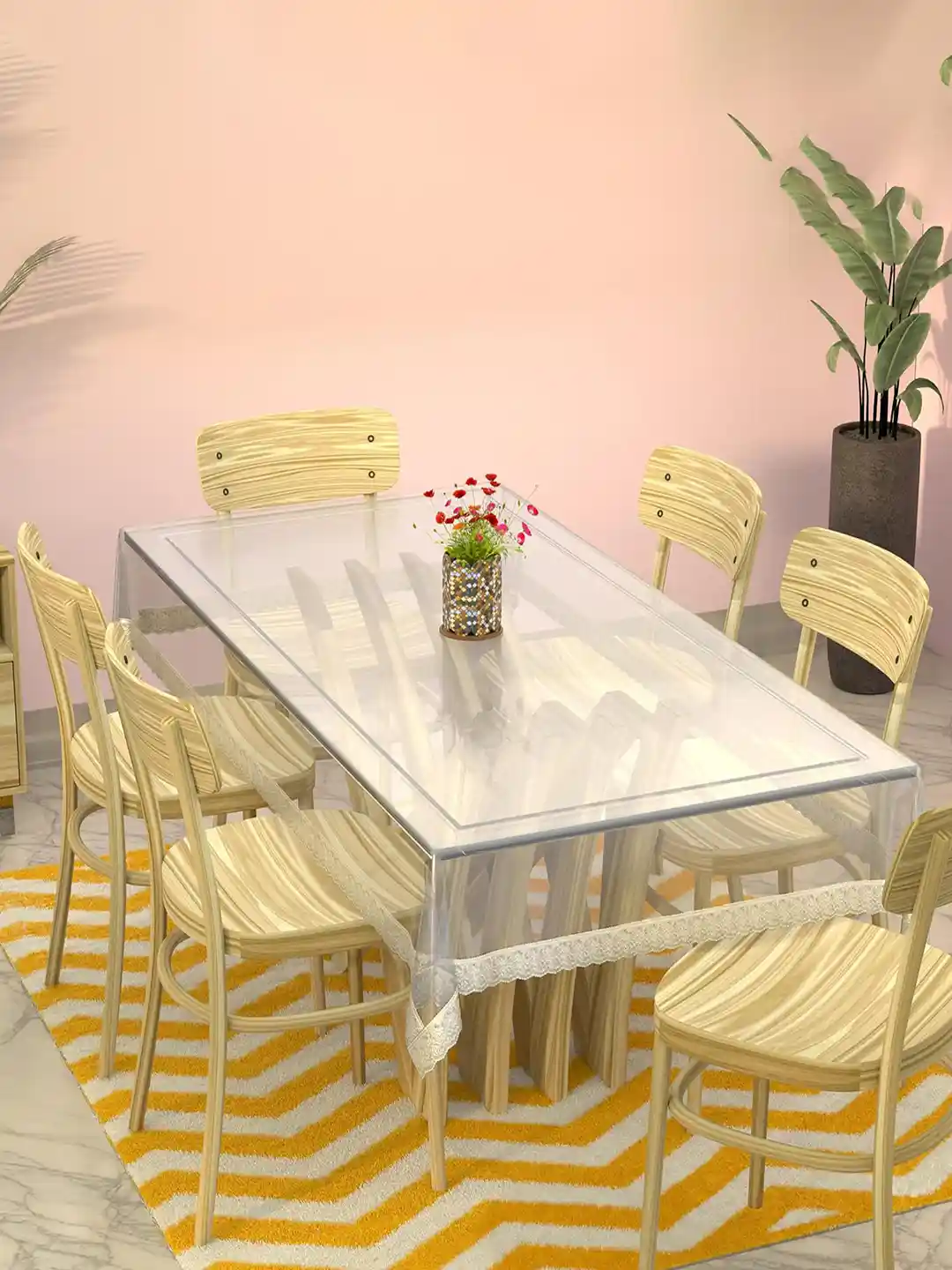 Dining Table Waterproof Kitchen Chair Covers Kuber Industries