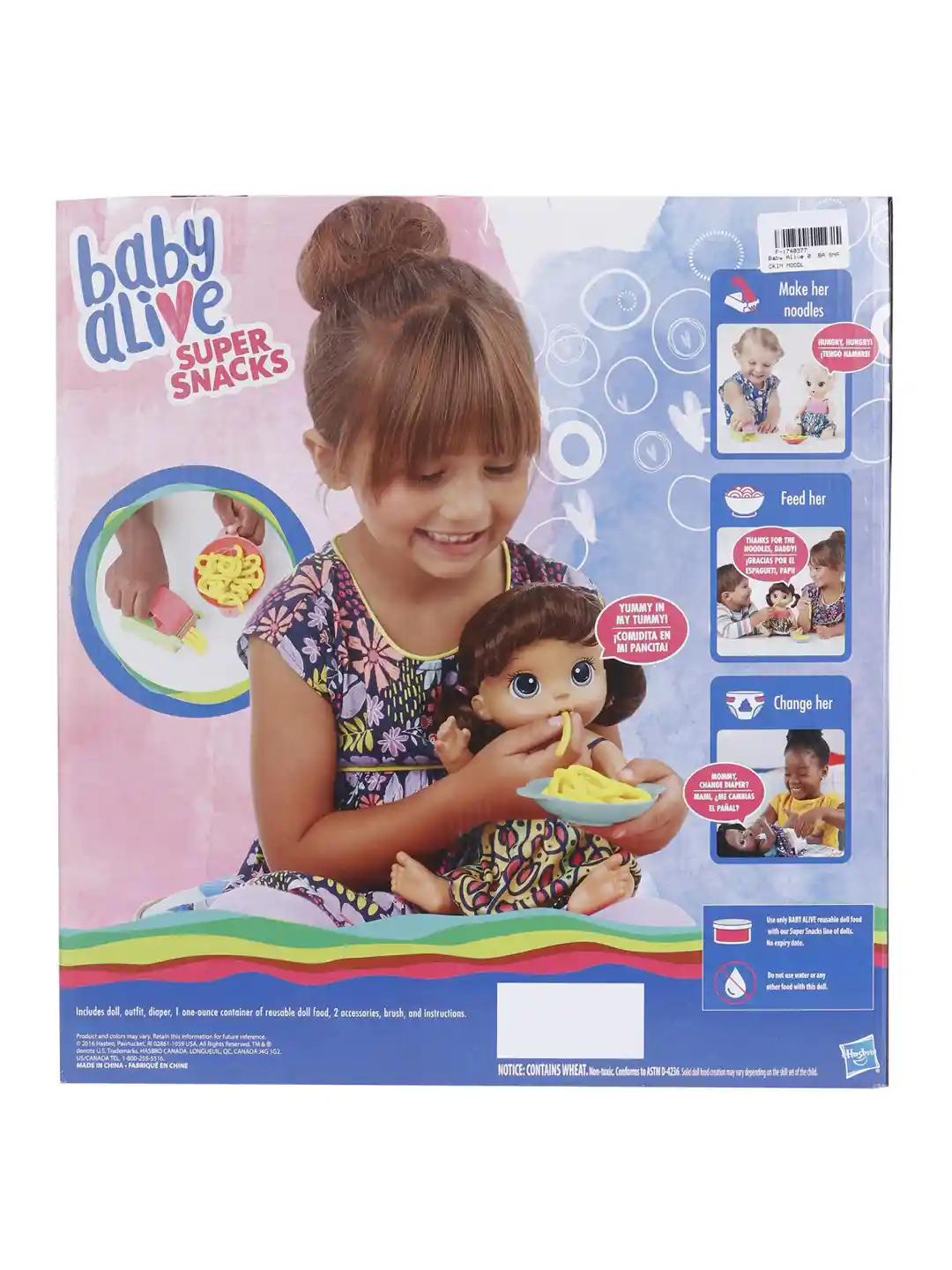 Buy Hasbro Multi Baby Alive Snackin' Noodles Baby Doll Set Soft