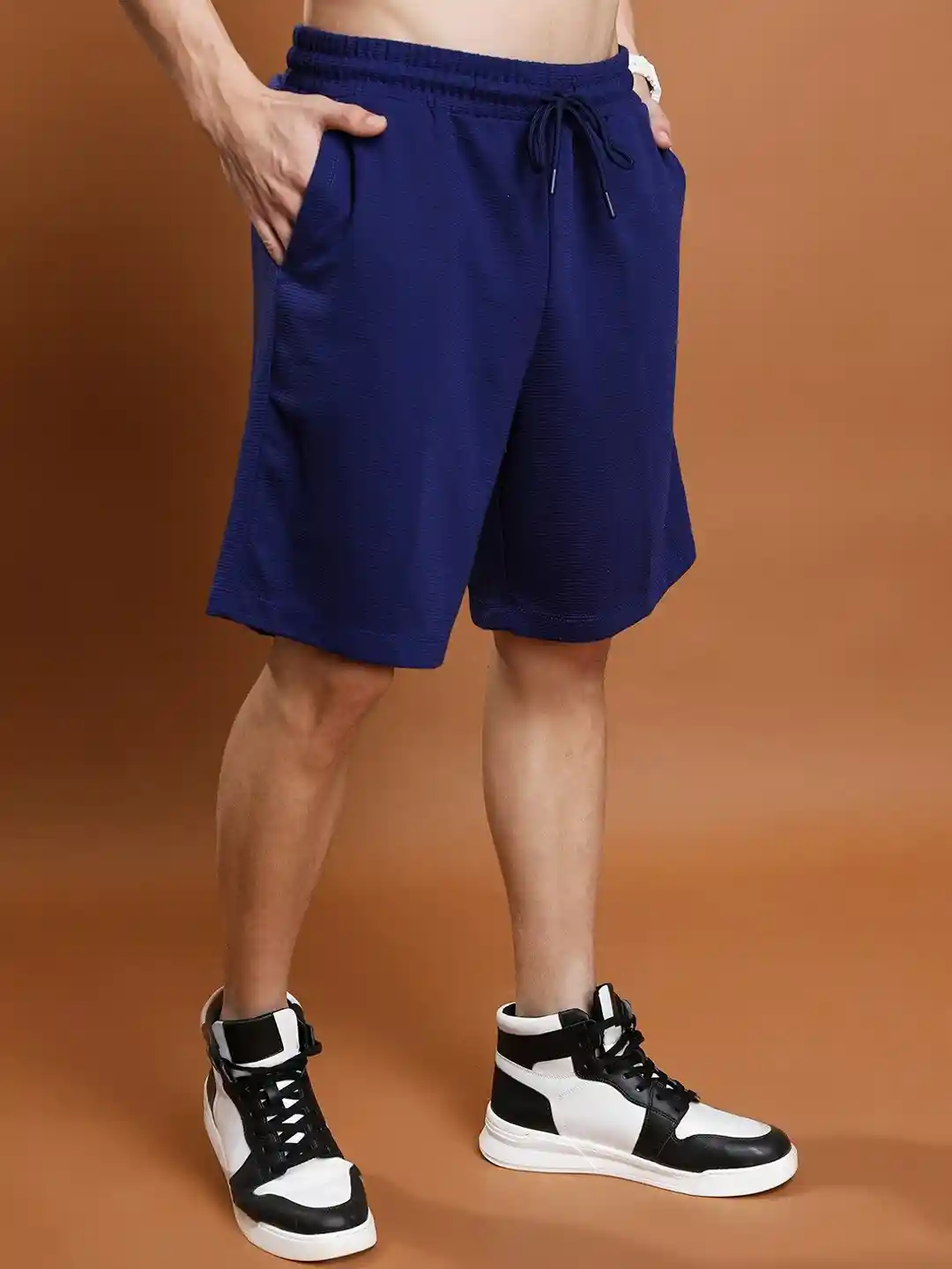 Buy KETCH Men Mid Rise Popcorn structured Shorts - Shorts for Men