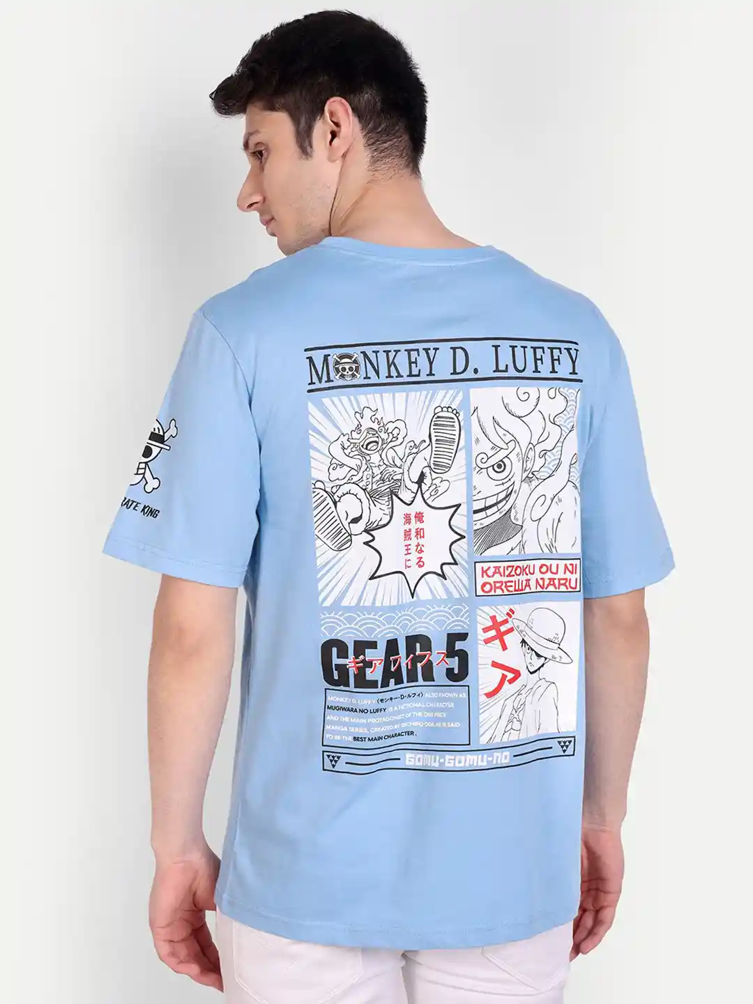 Buy Fans Army Anime Printed Luffy Gear Pure Cotton Oversized T