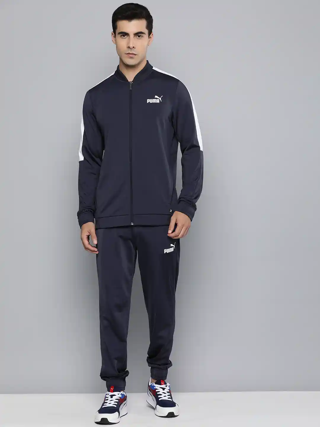 Buy Puma Solid Baseball Tricot Jacket And Track Pant Tracksuits