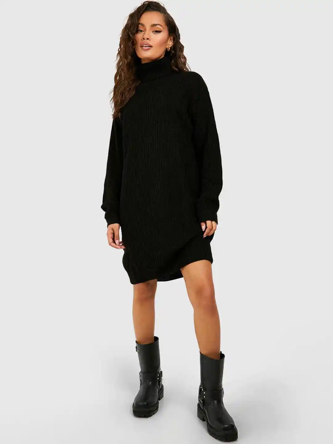 Boohoo Turtle Neck Jumper Dress