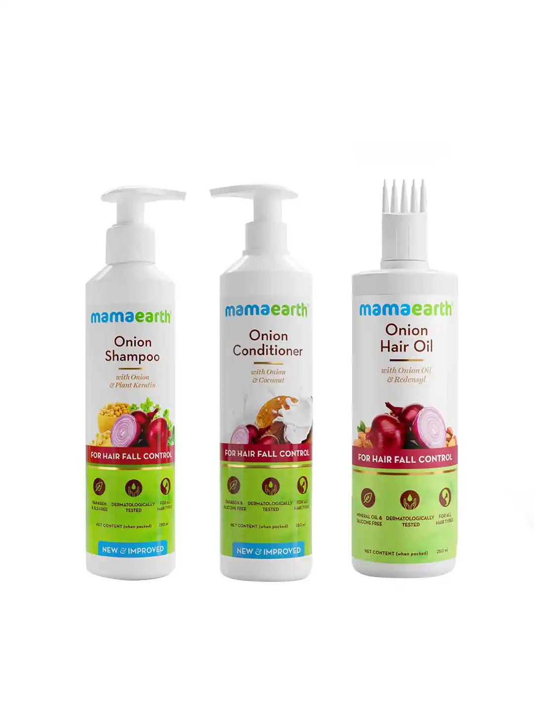 Buy Mamaearth Set of Onion Hair Fall Control Shampoo Conditioner
