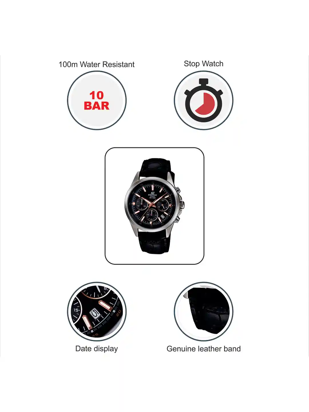 Edifice Watches Casio Efr 527l Buy CASIO Edifice Men Black Dial