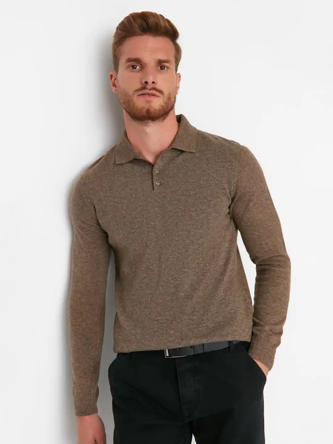 Buy Trendyol Shirt Collar Pullover Sweater Sweaters for Men