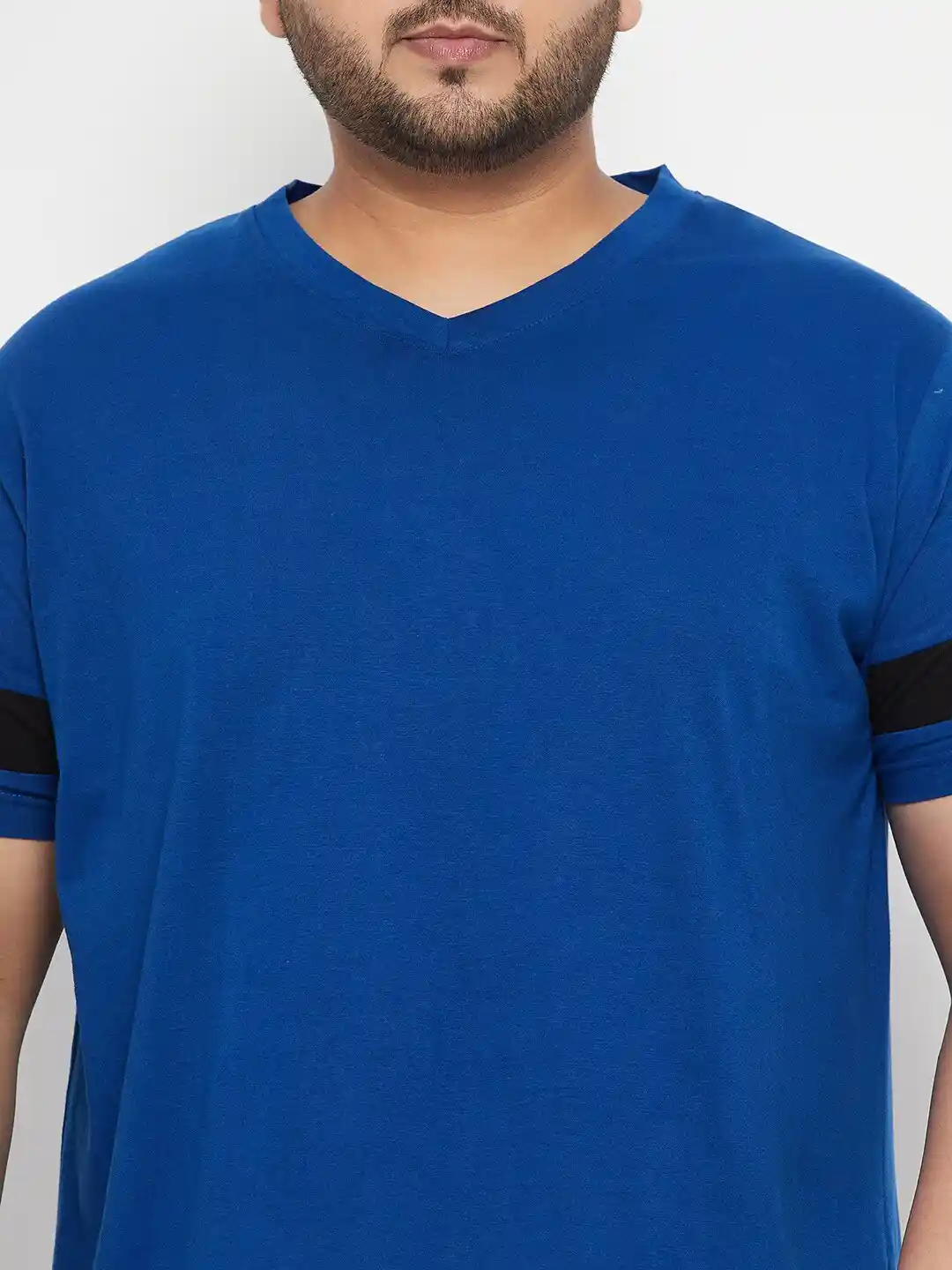 bigbanana Plus Size V-Neck Bio Finish Pure Cotton T-shirt