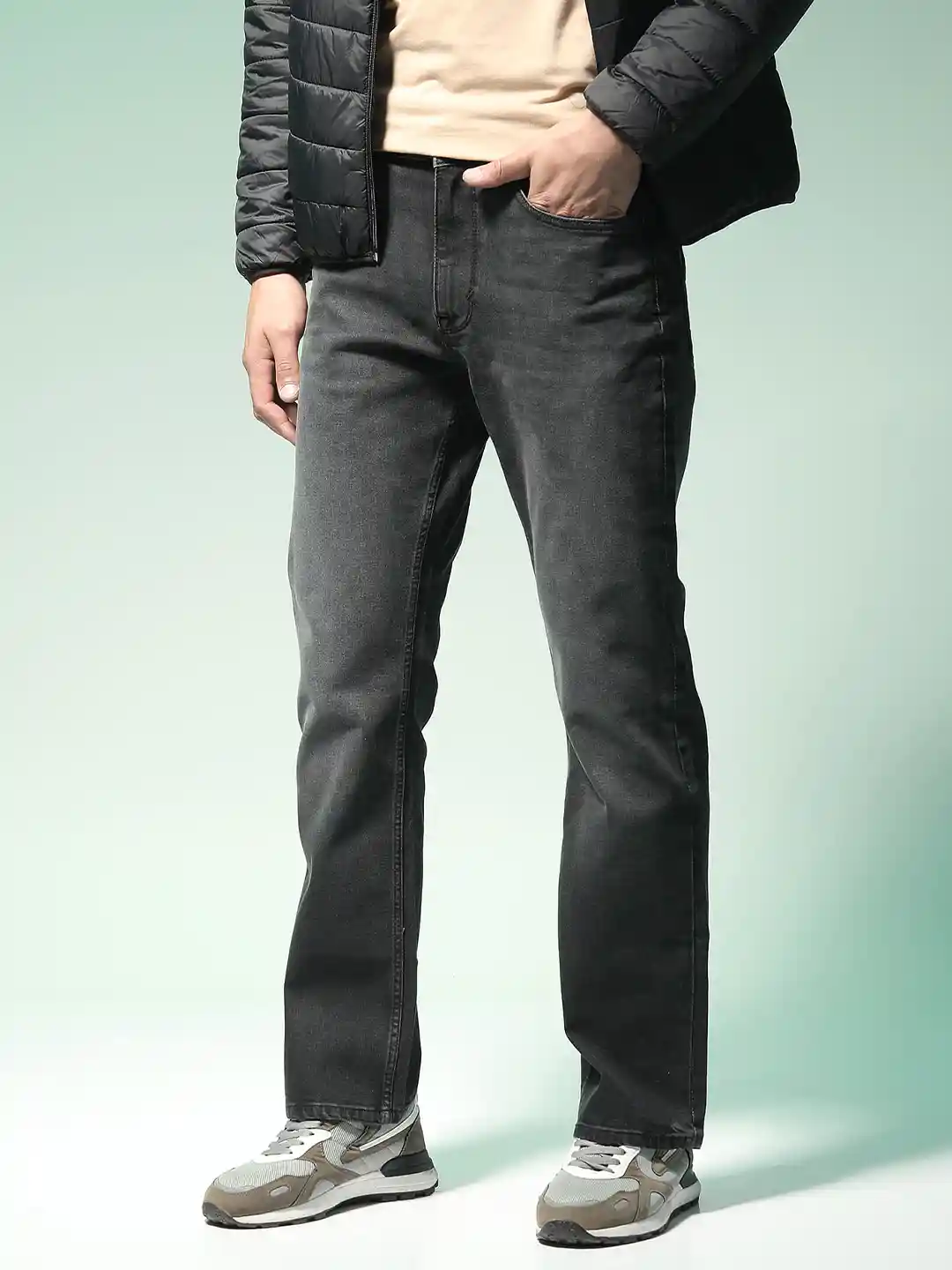 Buy Flying Machine Men Bootcut Clean Look Light Fade Cotton Jeans