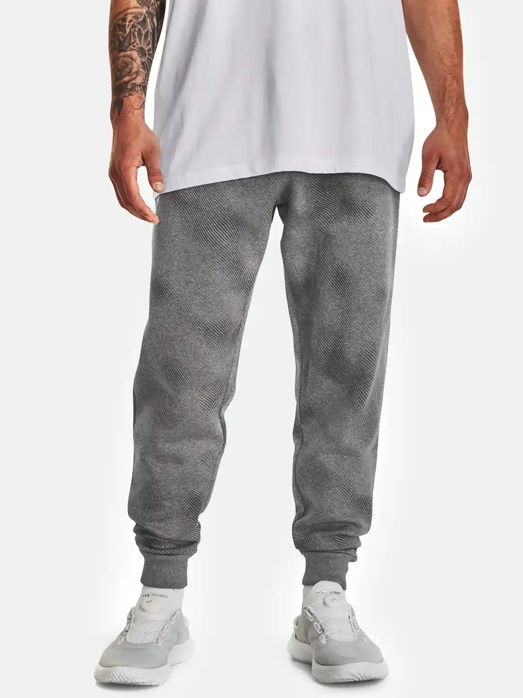 Buy UNDER ARMOUR Men Rival Fleece Printed Joggers Track Pants