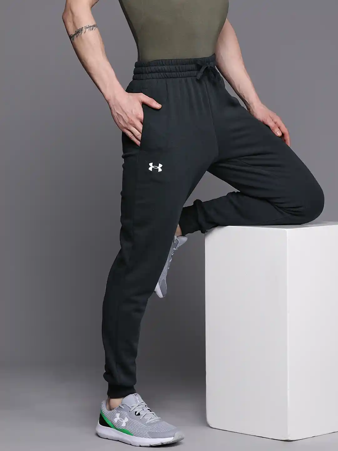 Buy UNDER ARMOUR Rival Fleece Training Sports Joggers Track