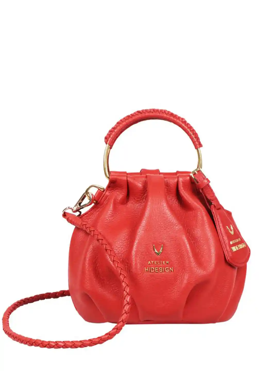 Hidesign Structured Leather Hobo Bag