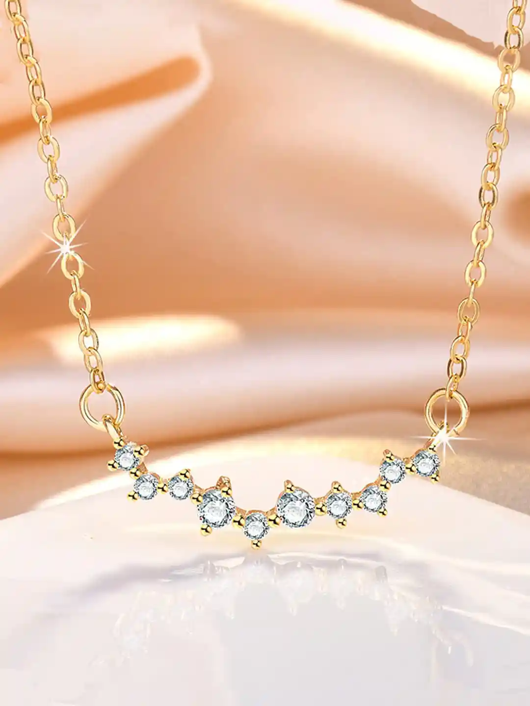 Chain Gold Plated Necklace Buy Jewels Galaxy Gold-Plated AD