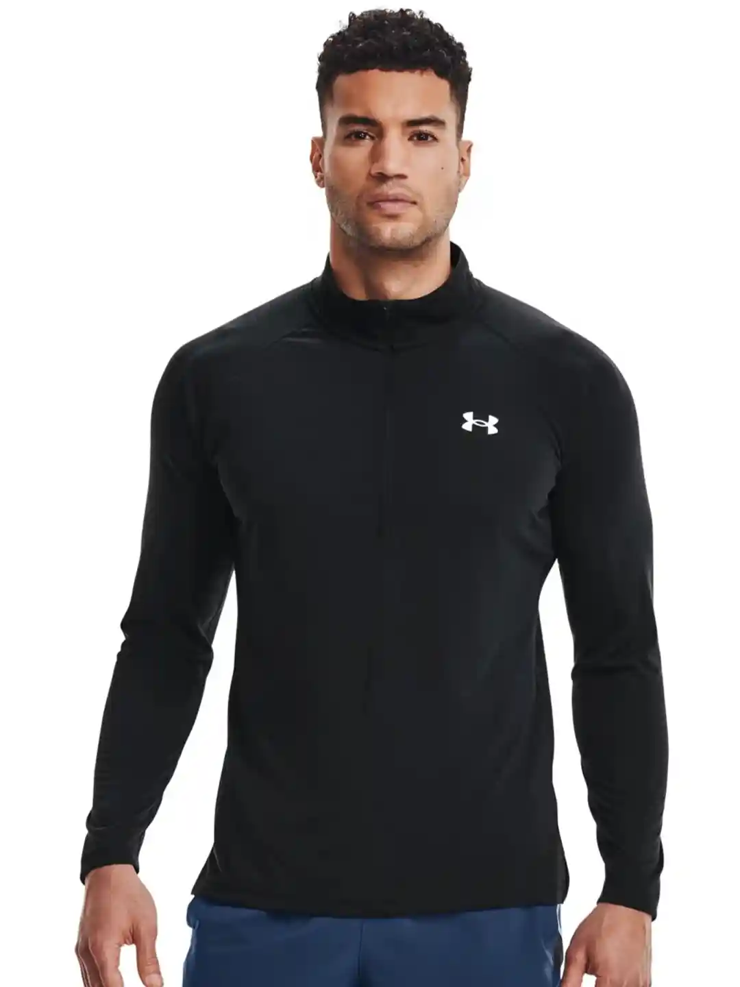 Buy UNDER ARMOUR STREAKER Half Zipper Raglan Sleeves High Neck T