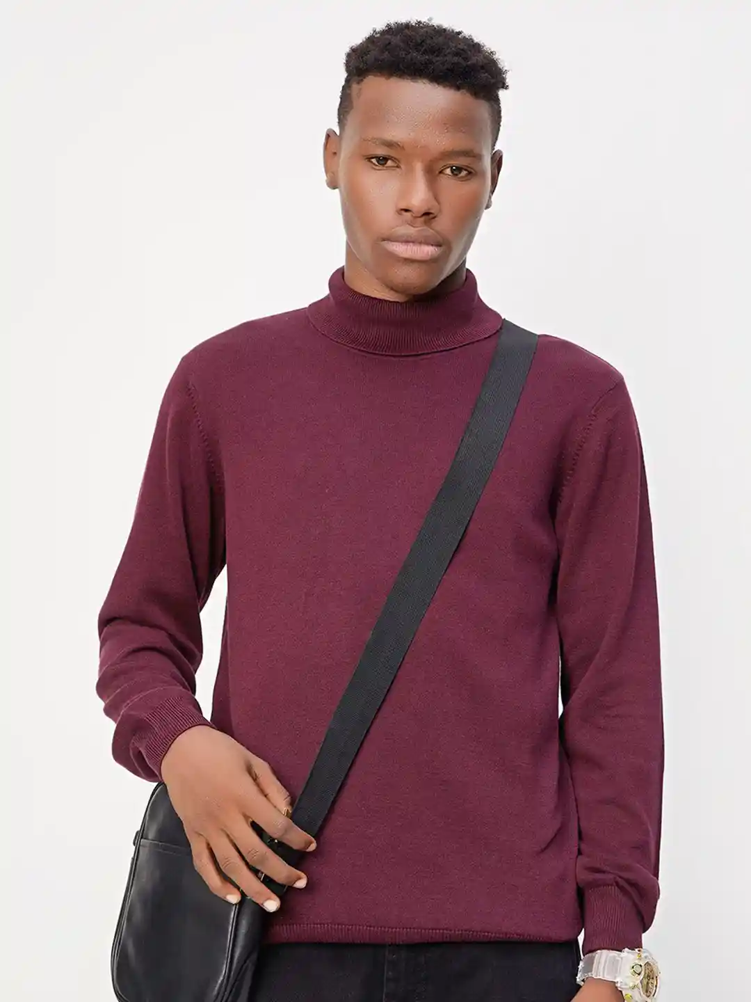 Monte Carlo Maroon Turtleneck Sweater Men's Buy Max Turtle - Main Image