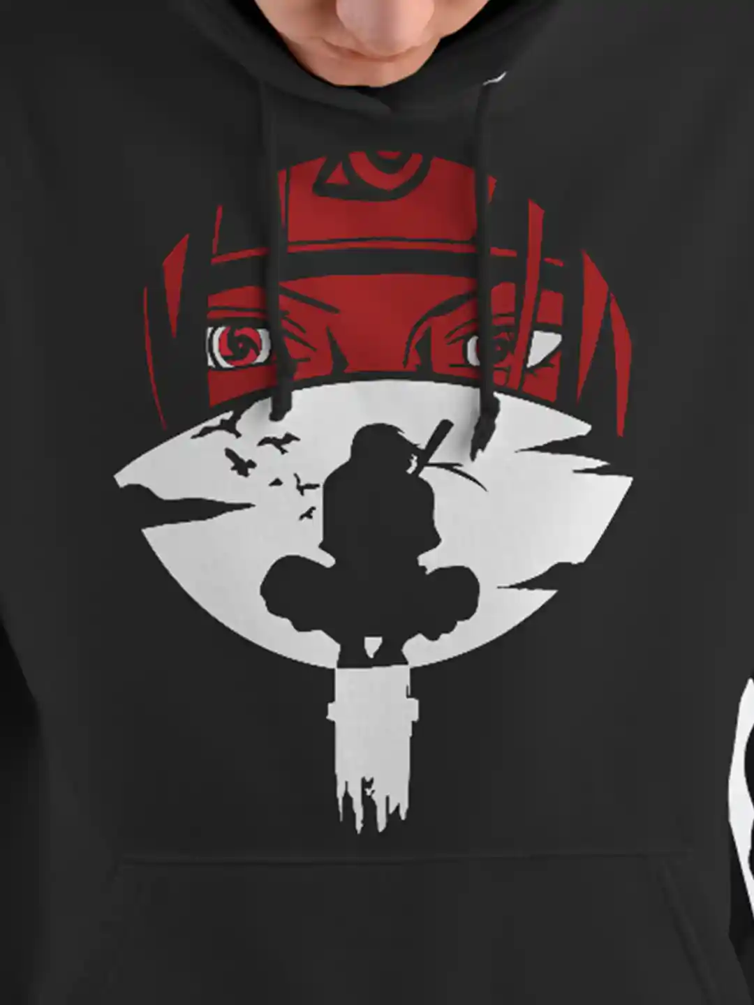 Itachi Uchiha Red And Black Naruto Hoodie Crazymonk Naruto