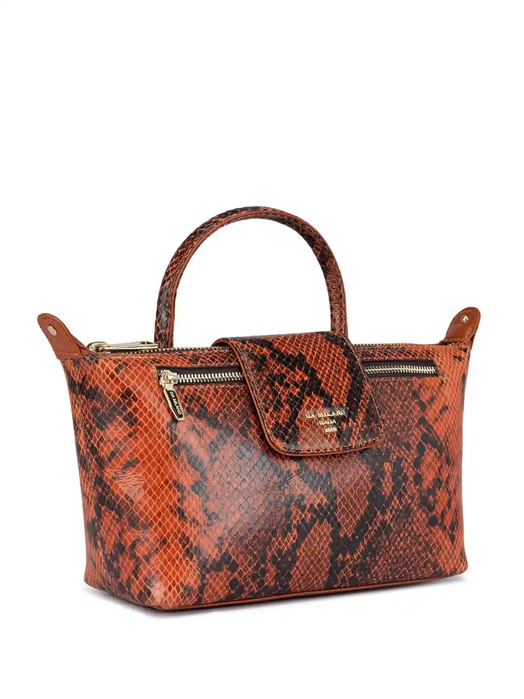 Buy Da Milano Animal Printed Leather Hand Bag Handbags for Women