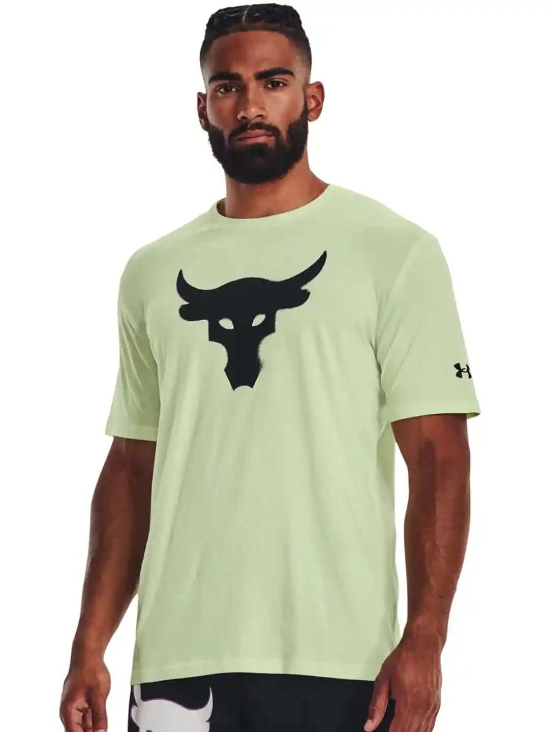 Buy UNDER ARMOUR Project Rock Brahma Bull Printed Short Sleeves