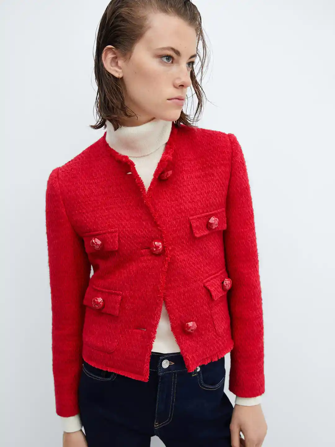 Buy MANGO Women Tweed Tailored Jacket Jackets for Women 25256940