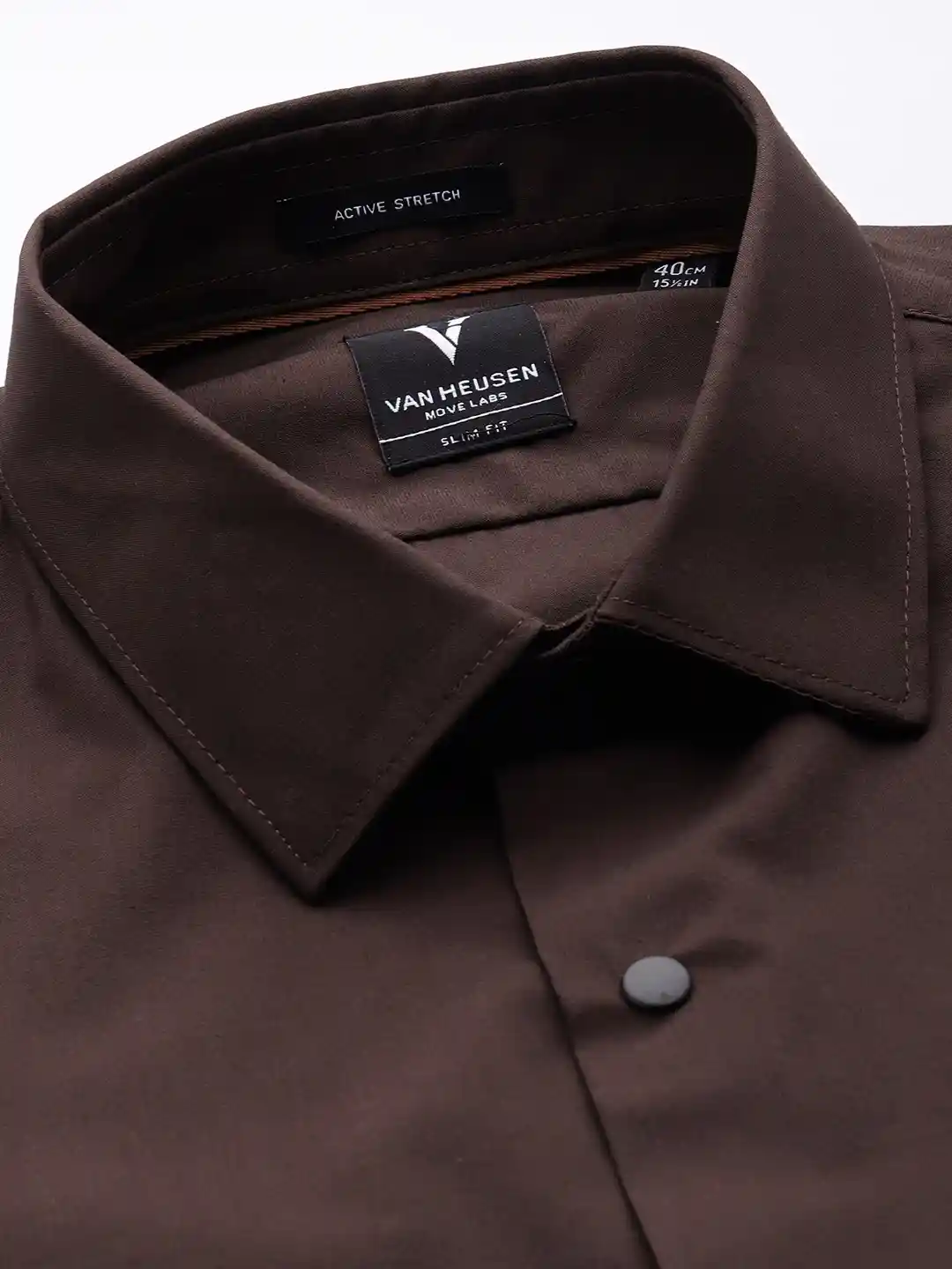 Van Heusen Men Slim Fit Opaque Solid Formal Shirt