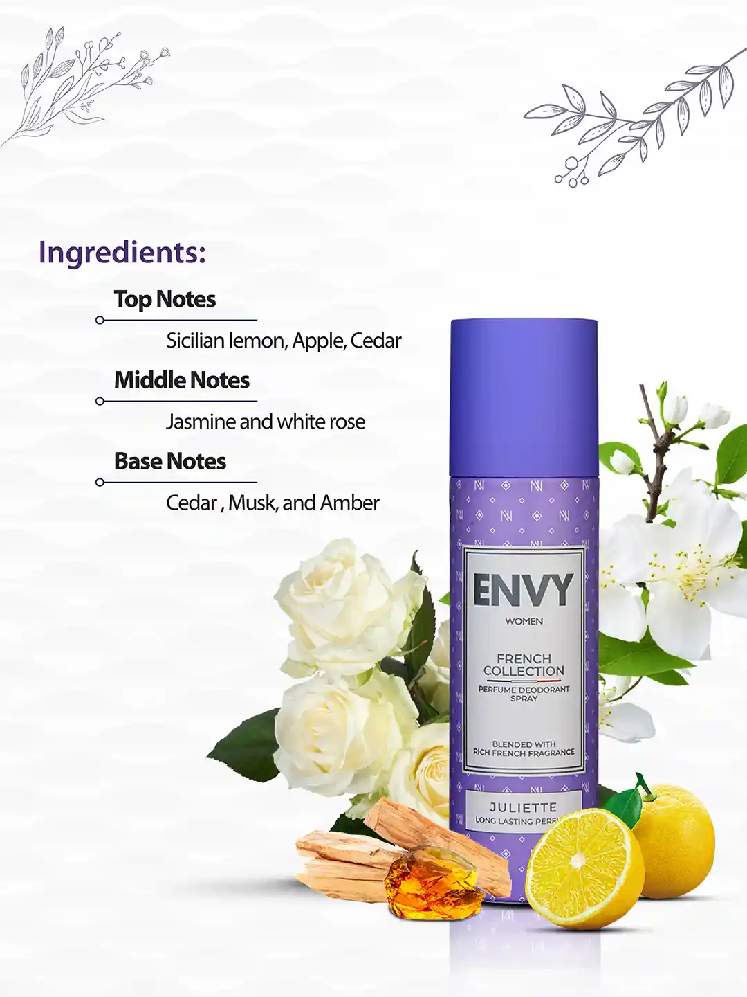 Buy Envy Women French Collection Juliette Long-Lasting Perfume