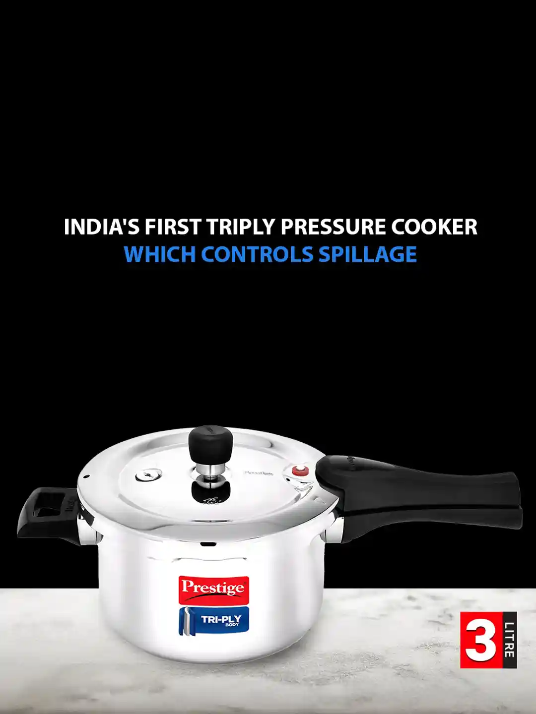 Induction Base Prestige Swatch Steel Cooker Prestige Svachh FLIP