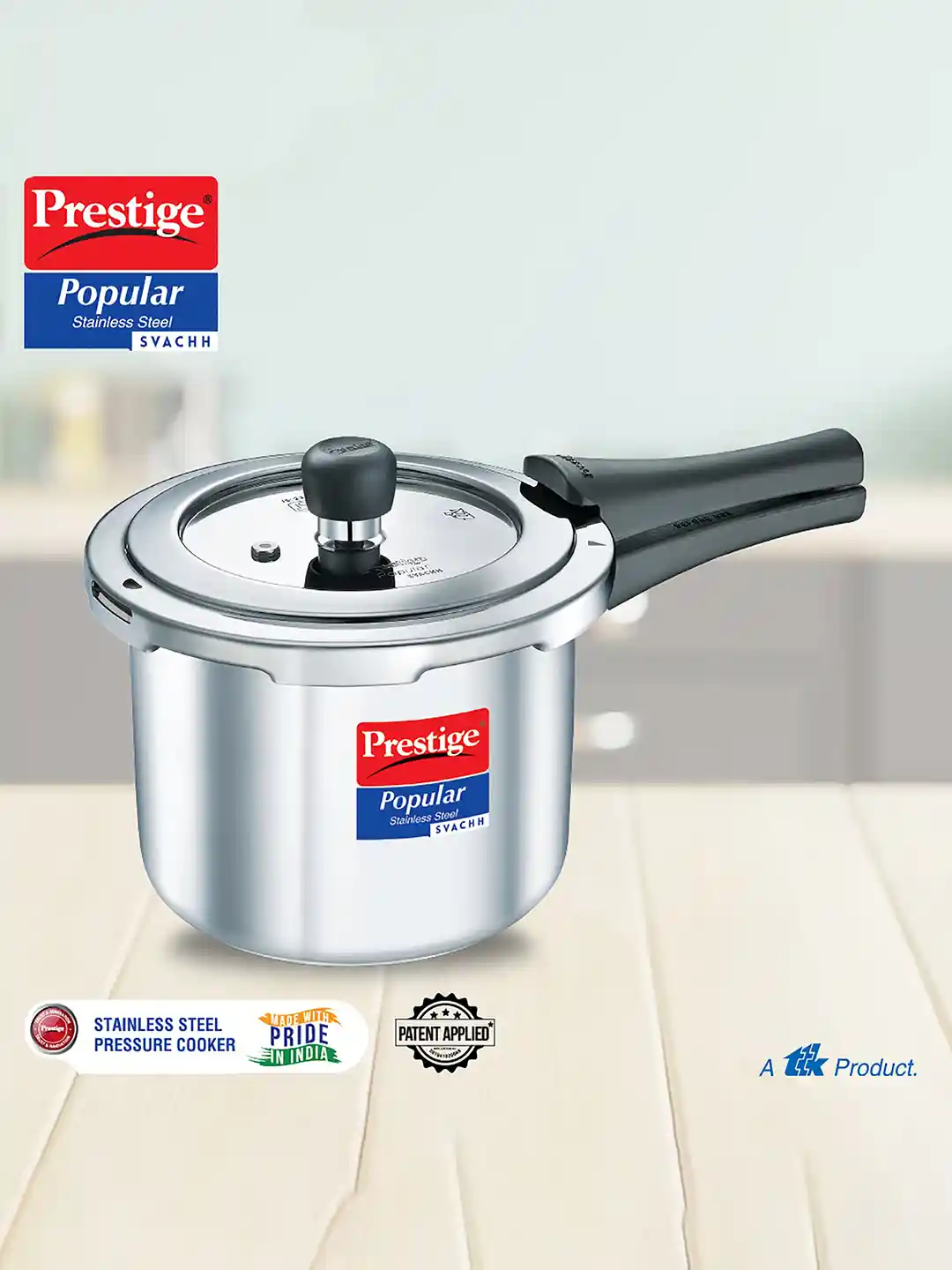 Buy Prestige Popular Svachh Silver Stainless Steel Spillage