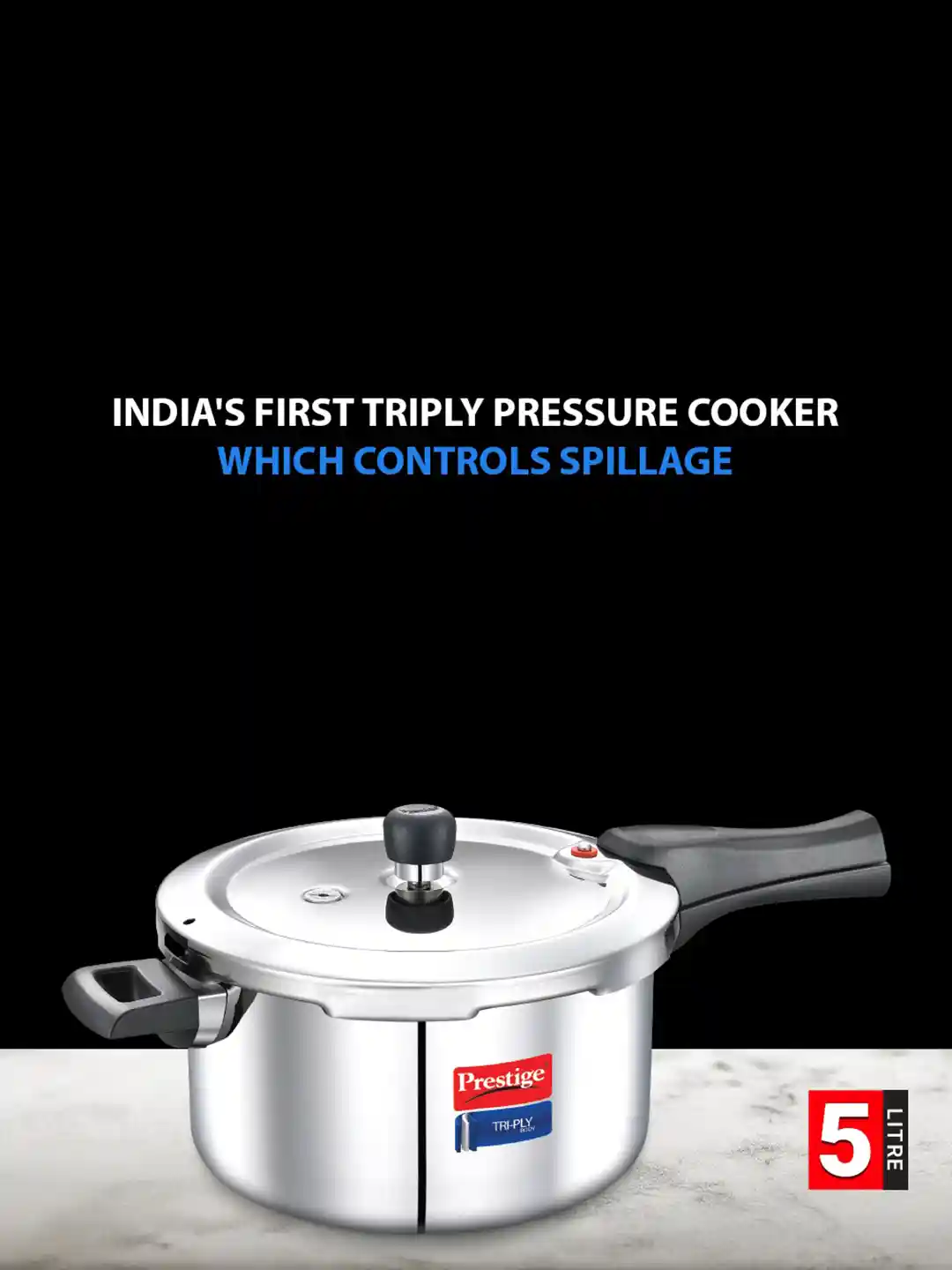 Buy Prestige Svachh Silver Tri-Ply Stainless Steel Induction Base