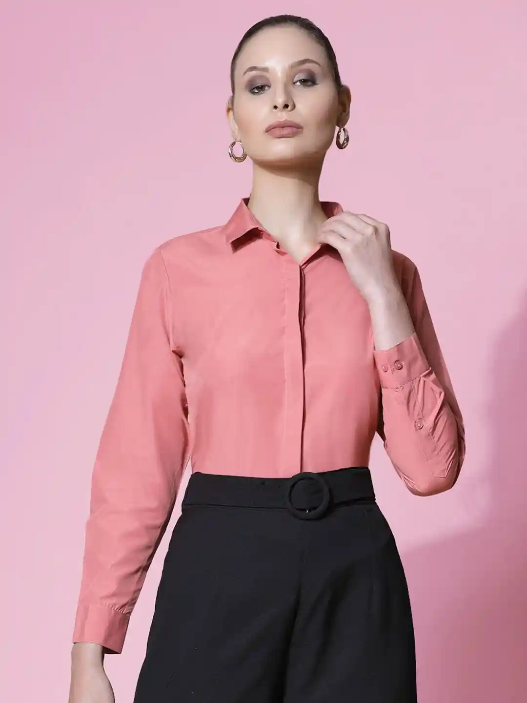 Buy ASCIIBLUES Slim Fit Classic Formal Shirt Shirts for Women