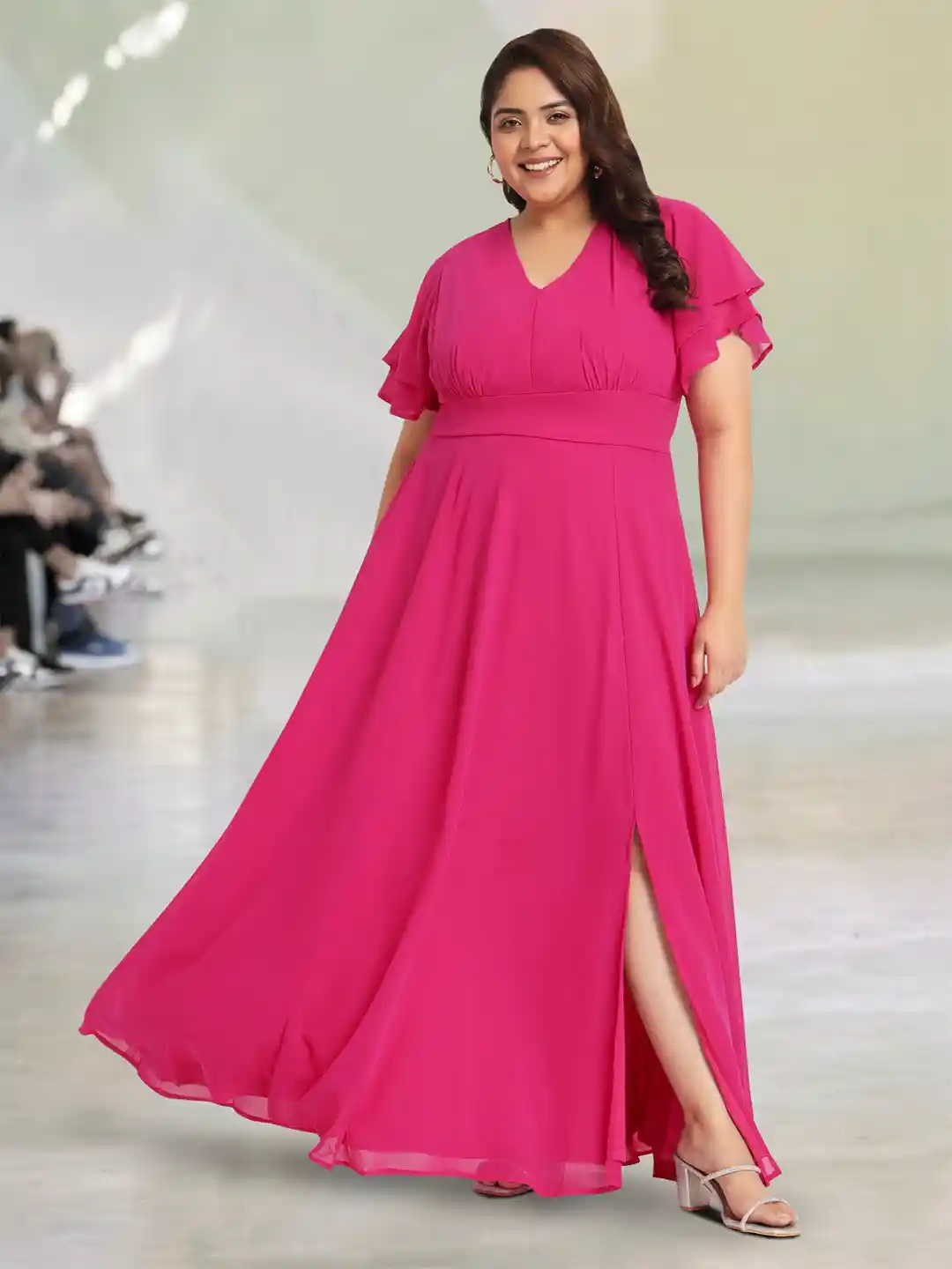 plus size fuchsia formal dress Plus Size Boss Babe Blazer Dress