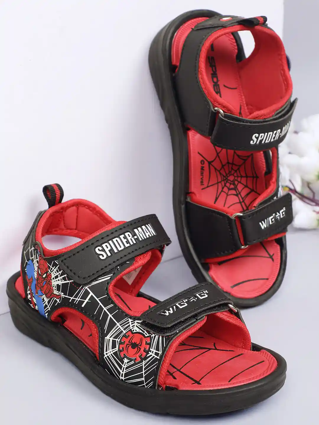 Buy Kids Ville Boys Spiderman Printed Sports Sandals Sandals for